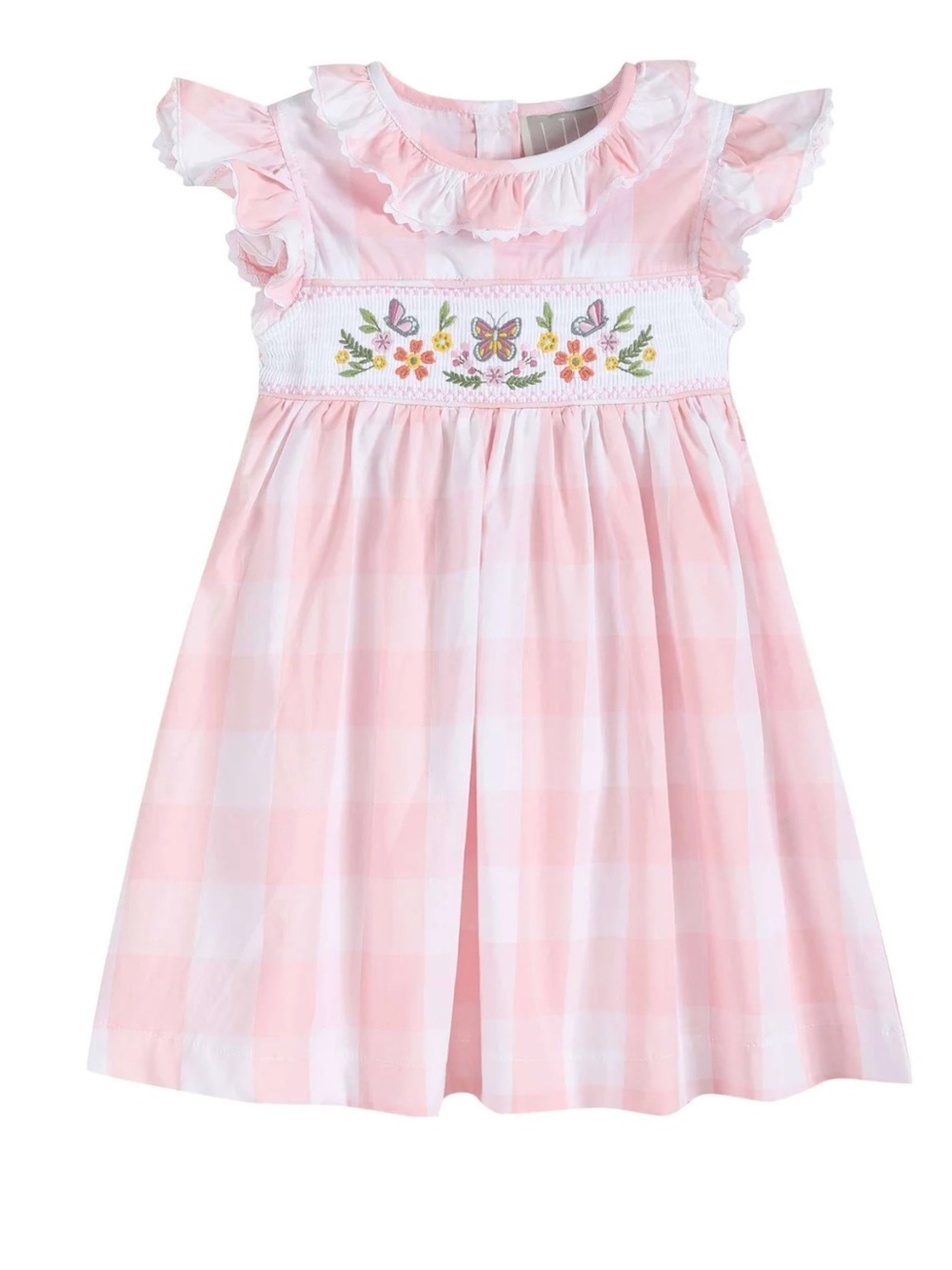 Lil Cactus brand Butterfly Garden Smocked Dress